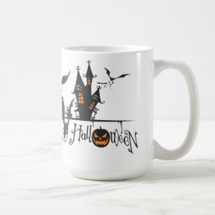 Haunted House Halloween Kaffemugg