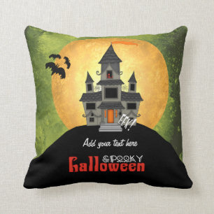 Haunted House Halloween Kudde