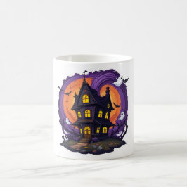 Haunted House Halloween Mugg - Spooky Gothic Mansi