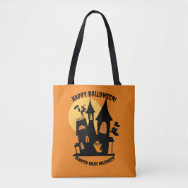 Haunted House Halloween Tygkasse