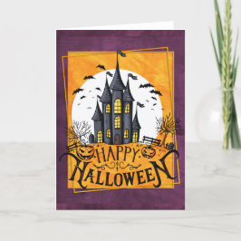 Haunted House Happy halloween Kort