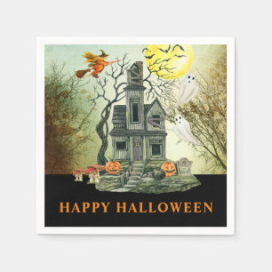 Haunted House Happy halloween Party Pappersservett