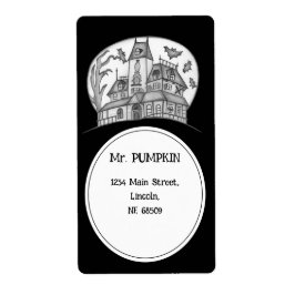 Haunted House och Fladdermus Halloween Fraktsedel