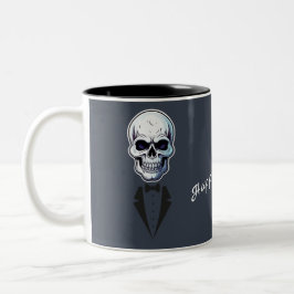 Haunted House Skeleton Halloween Shirt Två-Tonad Mugg