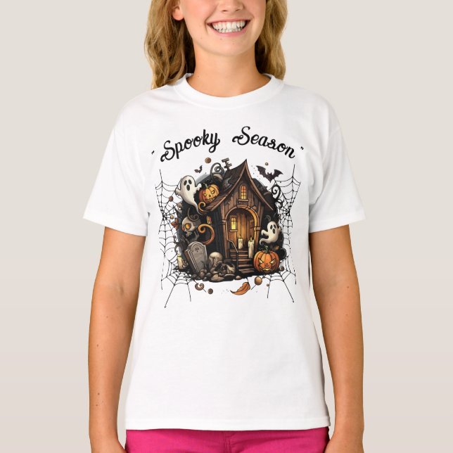 Haunted House Spooky T-Shirt 👻 🎃 (Framsida)