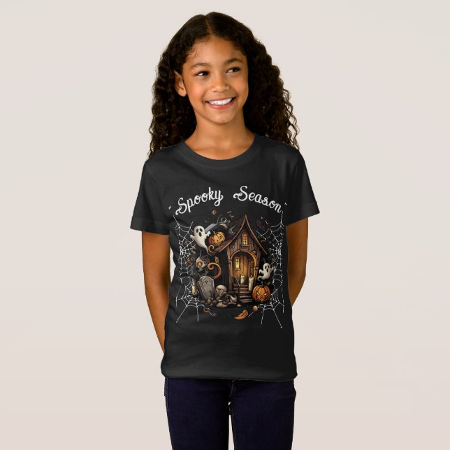Haunted House Spooky T-Shirt - 👻 (Hel framsida)