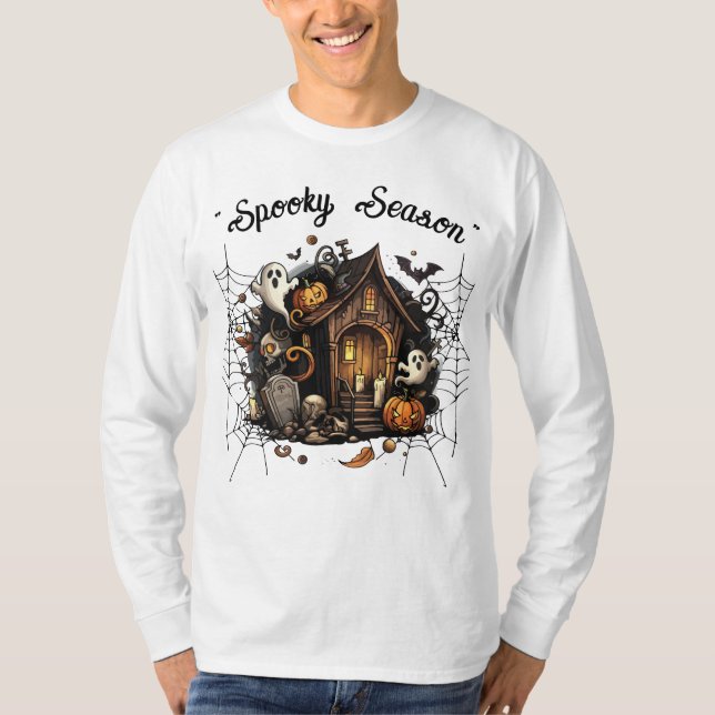 Haunted House Spooky T-Shirt 👻 🎃 (Framsida)