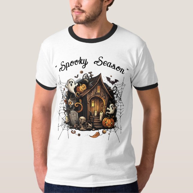 Haunted House Spooky T-Shirt 👻 🎃 (Framsida)