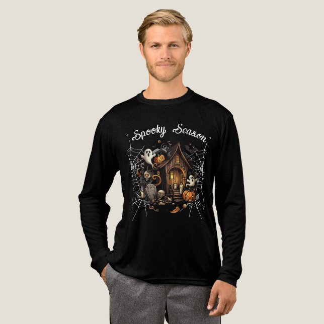 Haunted House Spooky T-Shirt - 👻 (Hel framsida)