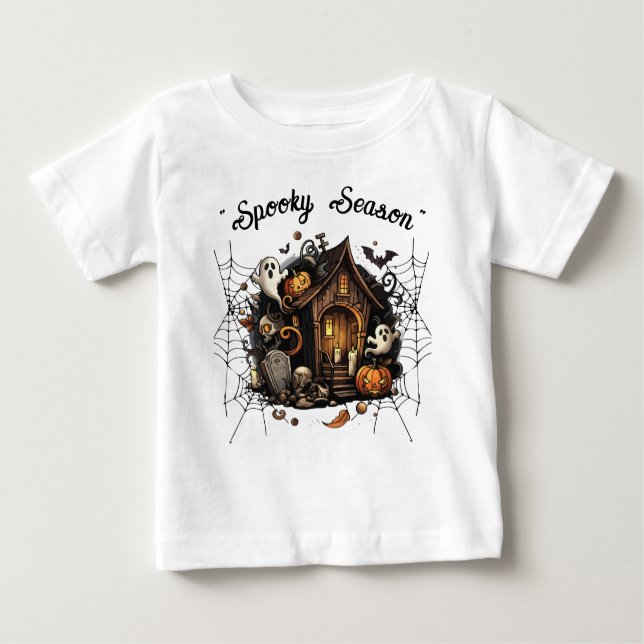 Haunted House Spooky T-Shirt 👻 🎃 (Framsida)