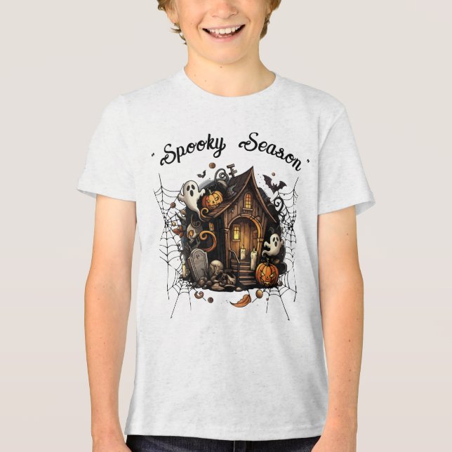 Haunted House Spooky T-Shirt 👻 🎃 (Framsida)