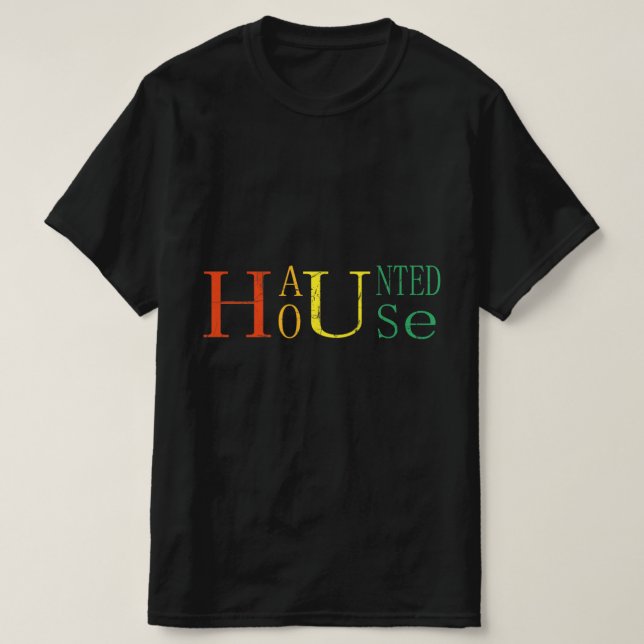 HAUNTED HOUSE T SHIRT (Design framsida)