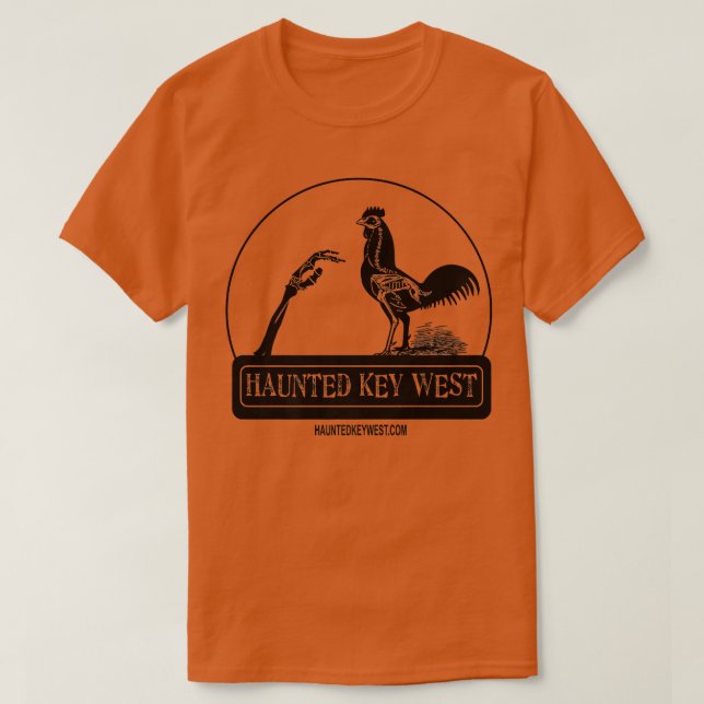 Haunted Key West Zombie Rooster  T Shirt (Design framsida)