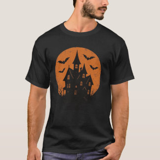 Haunted Måne Halloween T-Shirt