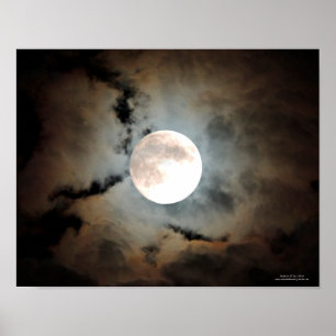Haunted Måne Poster