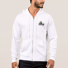 Haunted Manor Hoodie - Moonlit House & Fladdermus T Shirt