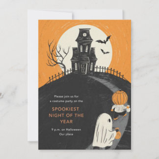 Haunted Mansion Halloween Party Invitation Inbjudningar