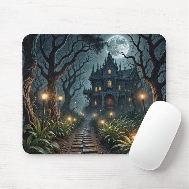 Haunted Mansion In Moonlight Musmatta (Med mus)