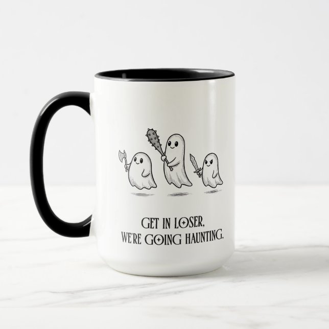 Haunted Mean Girl Ghost Joke Funny Gift Present Mugg (Vänster)
