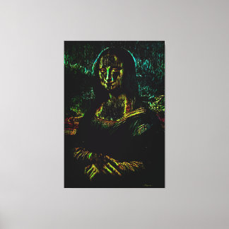 Haunted Mona Lisa Oil Canvastryck