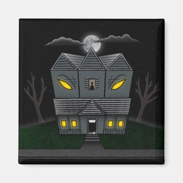 Haunted Monster House Magnet (Framsidan)
