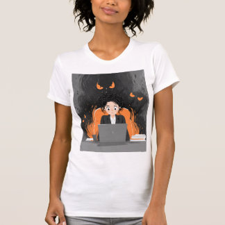 “Haunted Office – When Work Feels Like a Nightmare T Shirt