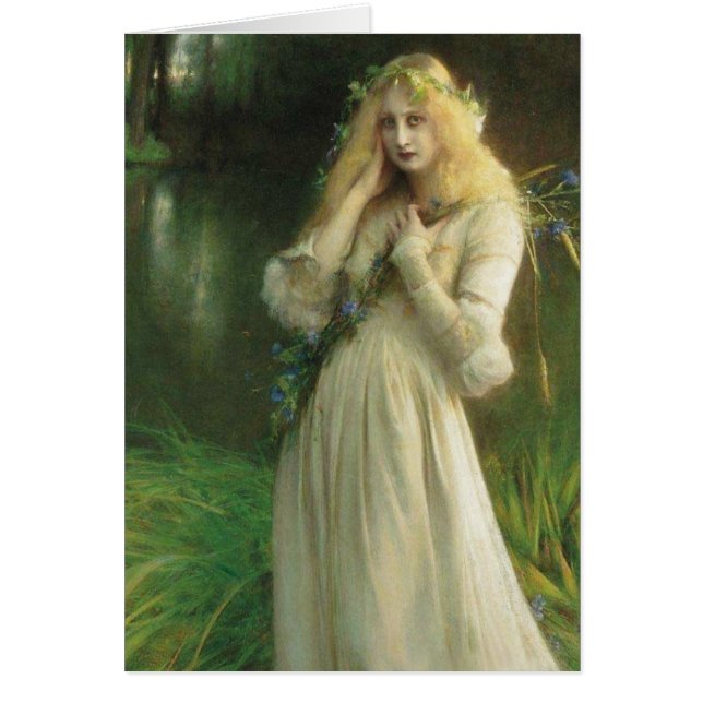 Haunted Öga Ophelia Hälsningskort (Framsidan)