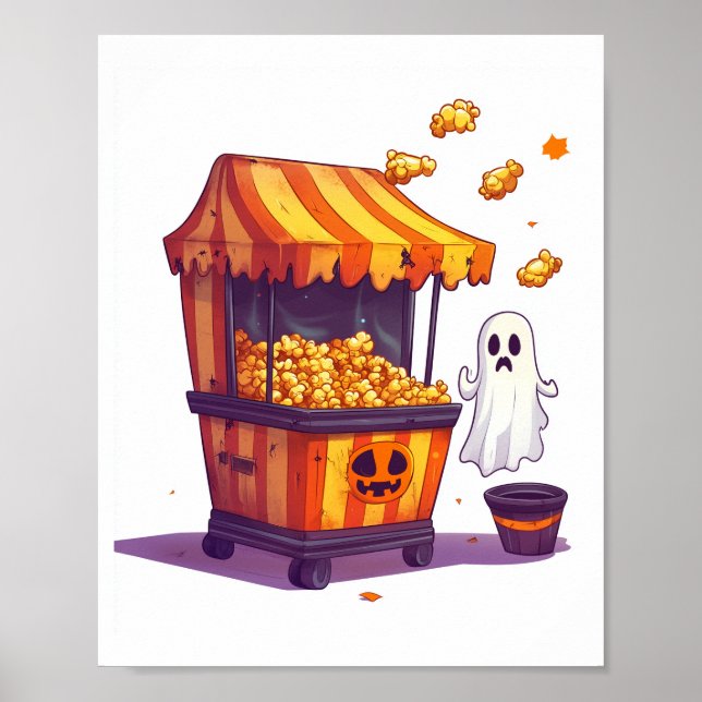 Haunted Popcorn Stand Poster (Framsidan)