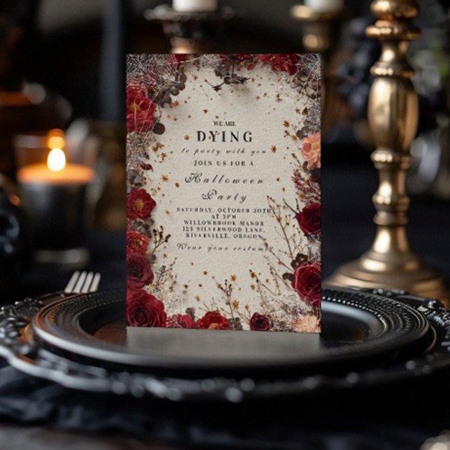Haunted Romantik Halloween fest Inbjudningar (Skapare uppladdad)