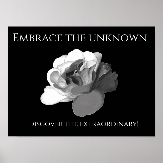 Haunted Rose Gothic Poster - Embrace the Unknown (Framsidan)