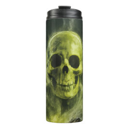 Haunted Skull in a Bottle – Transparent Gothic Fan
