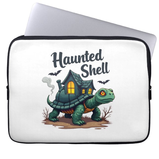 Haunted Snäcka Turtle Laptop Fodral (Framsidan)