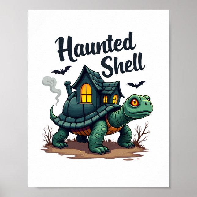 Haunted Snäcka Turtle Poster (Framsidan)