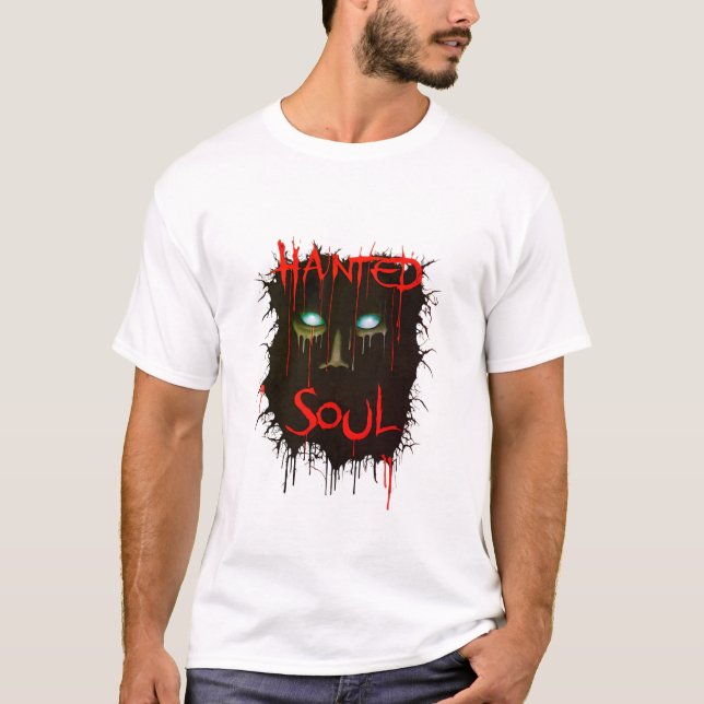 Haunted Soul Halloween T-Shirt (Framsida)