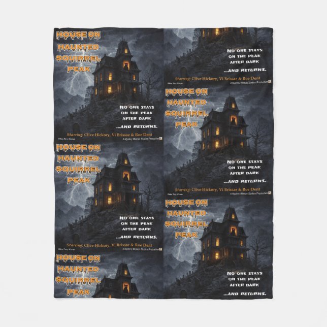 Haunted Squirrel Peak Fleecefilt (Framsidan)