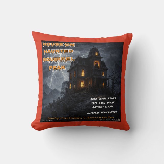 Haunted Squirrel Peak Kudde (Framsida)