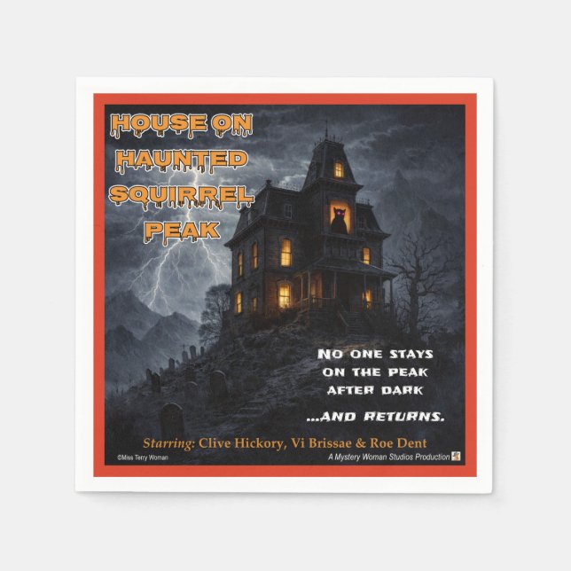 Haunted Squirrel Peak Pappersservett (Framsidan)