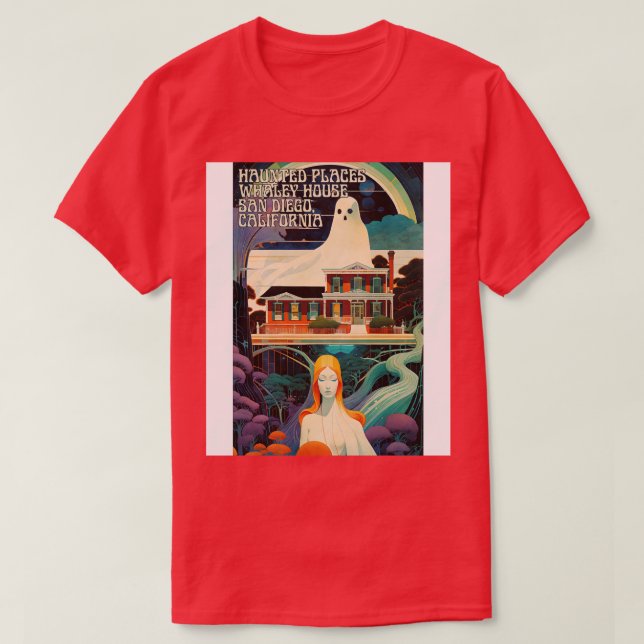 Haunted Ställe Whaley House San Diego T Shirt (Design framsida)