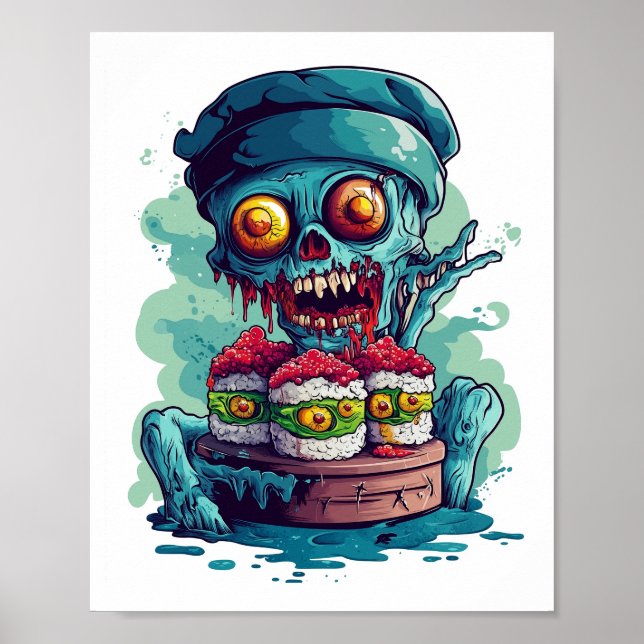 Haunted Sushi Chef Poster (Framsidan)