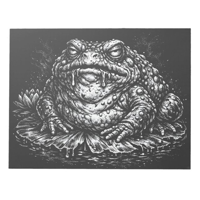 Haunted Toad Sigil av BurnsInHell Anteckningsblock (Framsida)