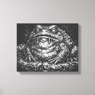Haunted Toad Sigil av BurnsInHell Canvastryck