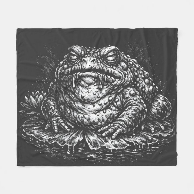Haunted Toad Sigil av BurnsInHell Fleecefilt (Framsidan (Horisontell))