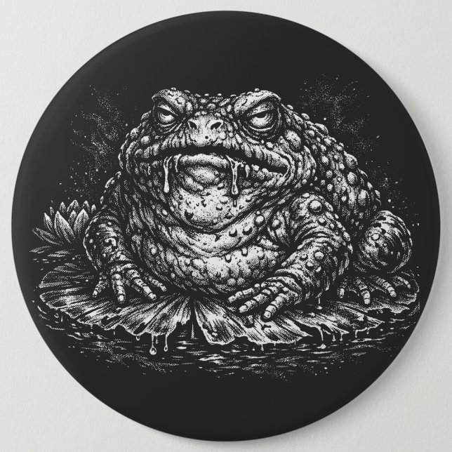 Haunted Toad Sigil av BurnsInHell Knapp (Framsida)