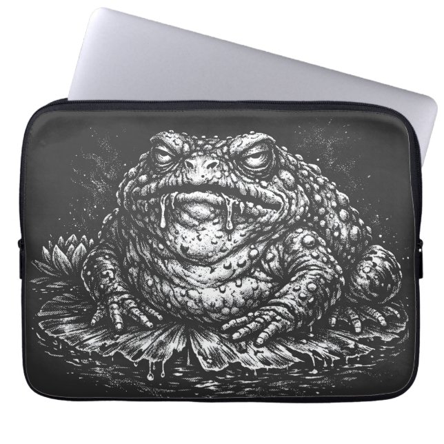 Haunted Toad Sigil av BurnsInHell Laptop Fodral (Framsidan)