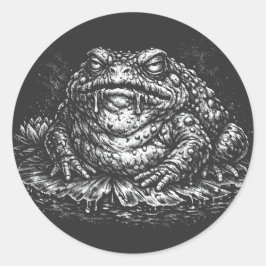 Haunted Toad Sigil av BurnsInHell Runt Klistermärke