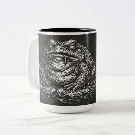Haunted Toad Sigil av BurnsInHell Två-Tonad Mugg