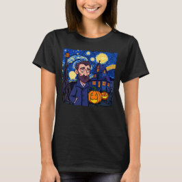 Haunted Van Gogh Scene - Gothic Starry Halloween N T Shirt