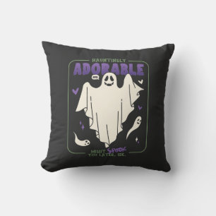 Hauntely Adworthy Funny Halloween Ghost Ord Kudde