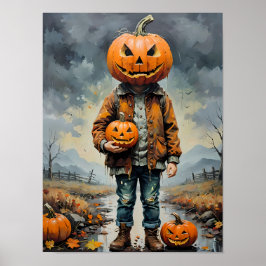 Hauntely Spooky Halloween - Eerie Art Vibes Poster