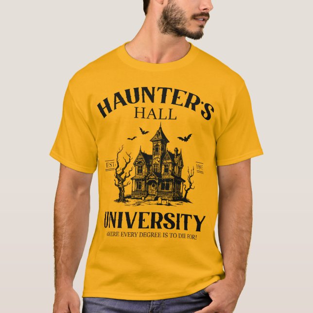 Haunters Hall Universiteten T Shirt (Framsida)